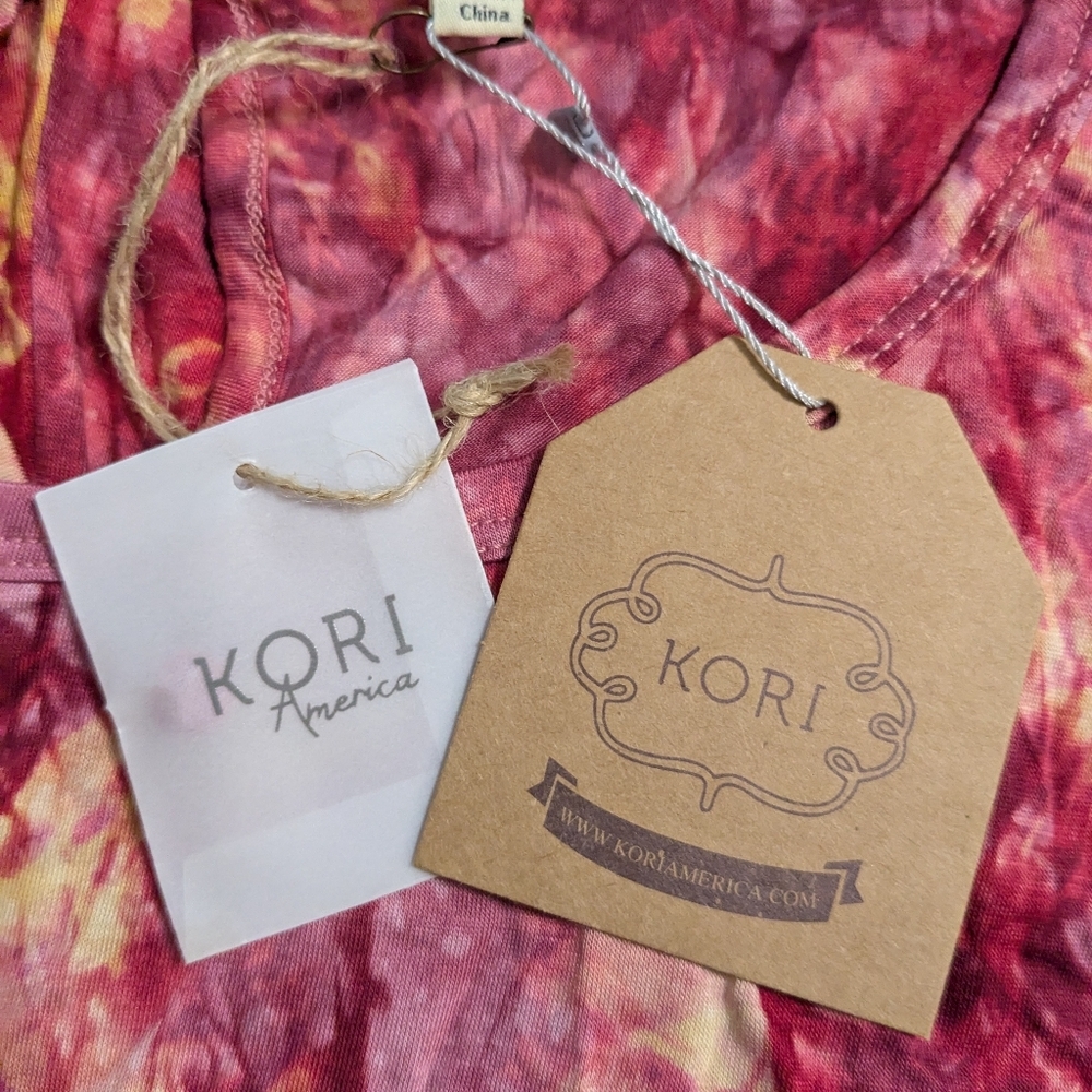 Kori America Plus XL Tie-dye Jumper NWT Fits 1X Best - Picture 5 of 8
